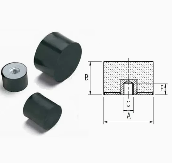 Custom Rubber-to-Metal Bonded Car Damper, Durable Anti-Vibration Mount for Automotive Suspension factory