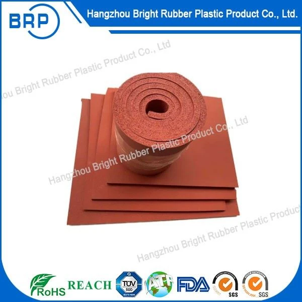Good Quality Durable 50Mm Silicone Foam Sponge Rubber Sheet Roll Mat